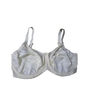 Lilyette Bra 38DD Womens Cream Underwired Non Paded Adjustable Straps